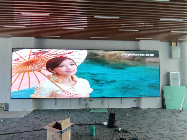 藁城P1.53led小间距屏安装案例